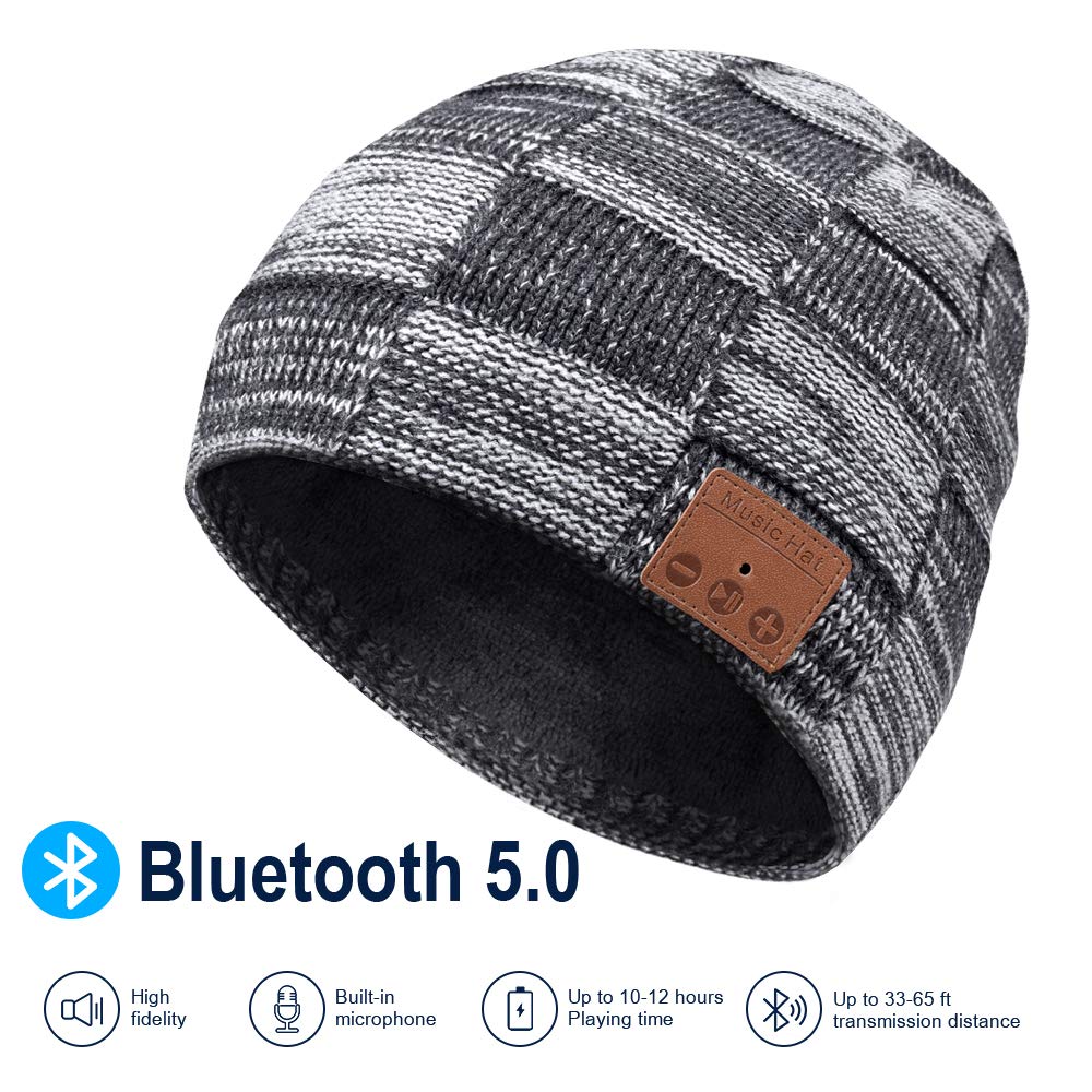 Knox Electronics Bluetooth Beanie - True HD Sound, Upgraded Chip for 10+ Hours, Perfect Music Gift for All Occasions!